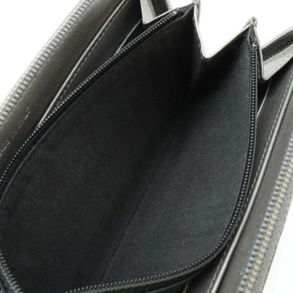 CHANEL Authentic Gray Caviar Leather Logo Wallet - Picture 8 of 9
